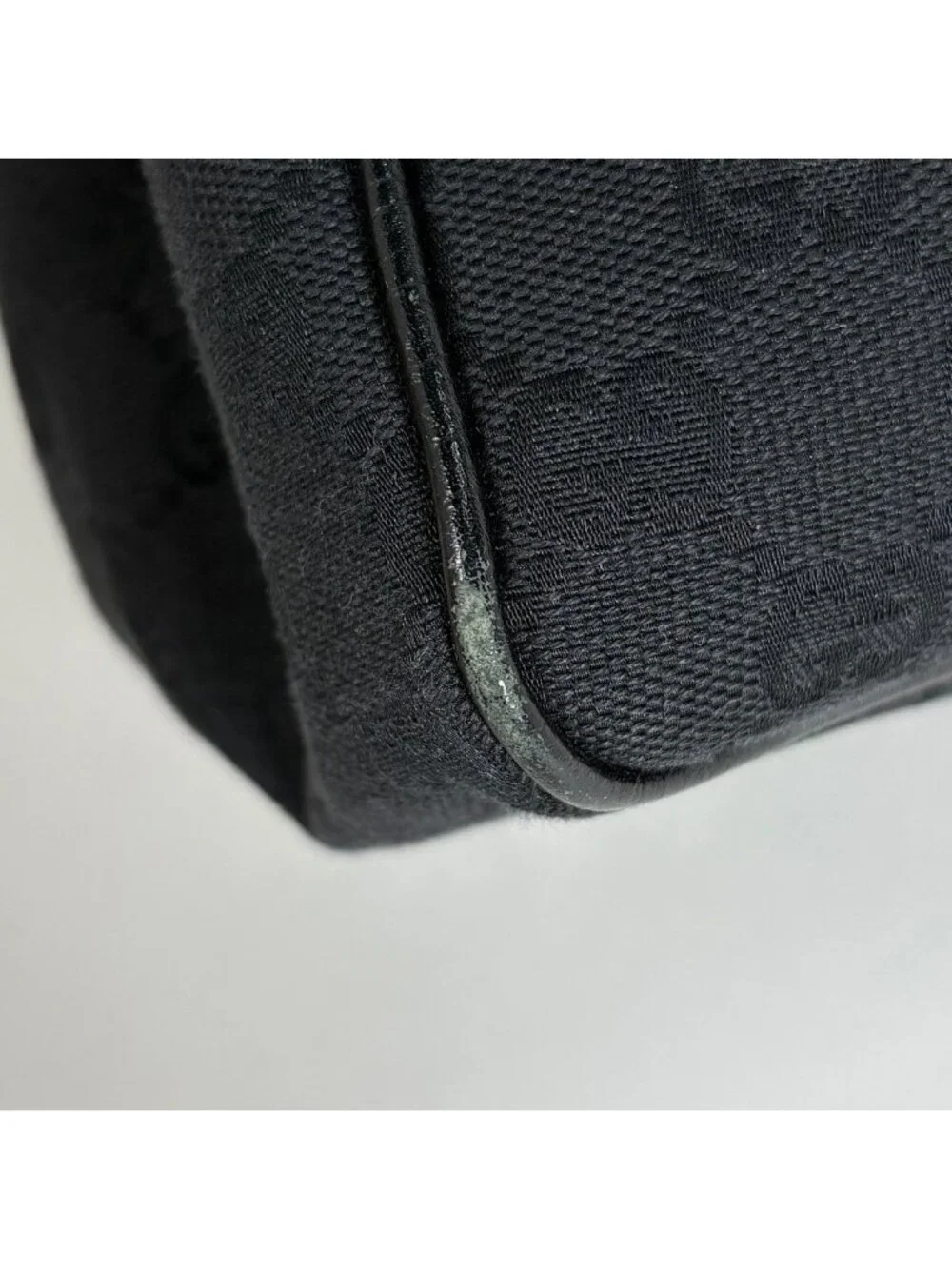 Gucci Shoulder Bag GG Pattern Canvas Black
